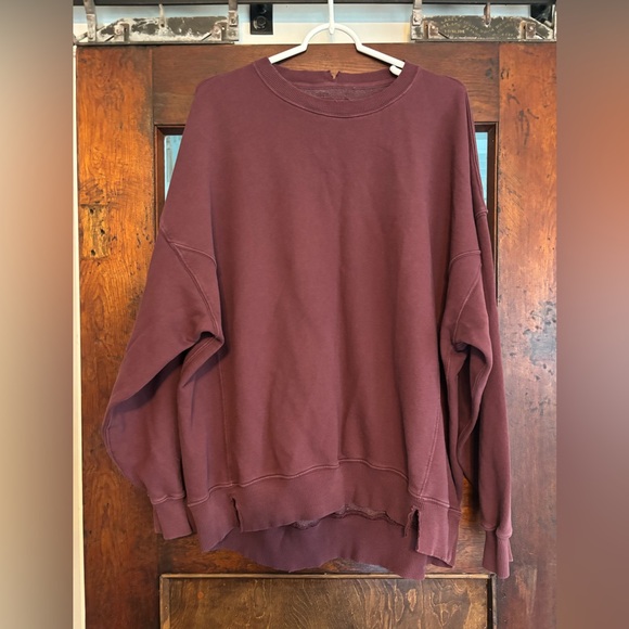 aerie Tops - Aerie Deep Burgundy Sweatshirt